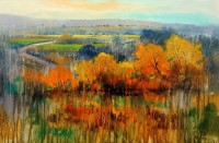 Tahir Bilal Ummi, 24 x 36 Inch, Oil on Canvas, Landscape Painting, AC-TBL-107 Tahir Bilal Ummi, 24 x 36 Inch, Oil on Canvas, Landscape Painting, AC-TBL-107